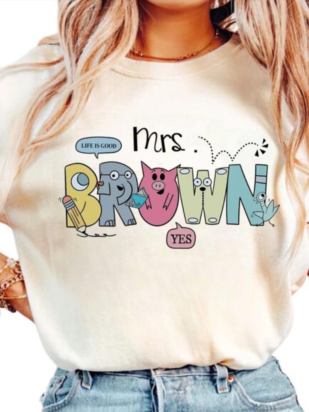 Personalized Teacher Shirt, Elephant And Piggie Shirt